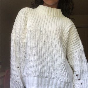 hollister chunky knit sweater🥰